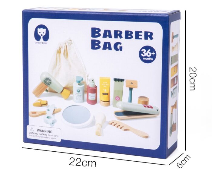 Pretty Bear Barber Bag - Wooden - Image 2
