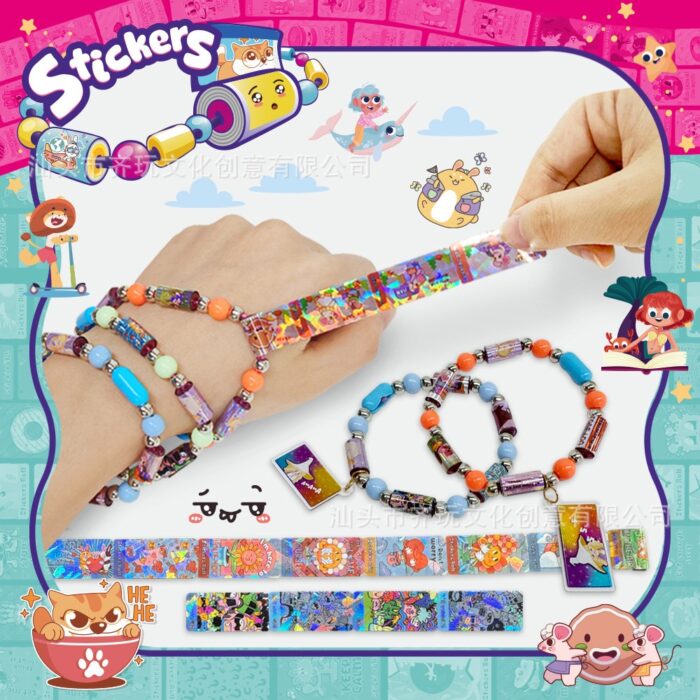 DIY Sticker Roll Bracelet Set - 120 Stickers - Image 4