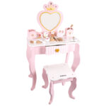 Vanity Table - Dresser With Heart Shape