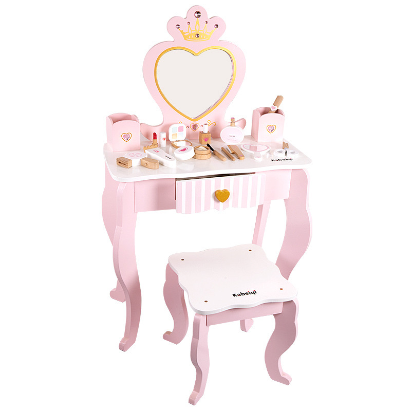IMG_4540 Vanity Table - Dresser With Heart Shape - Image 1