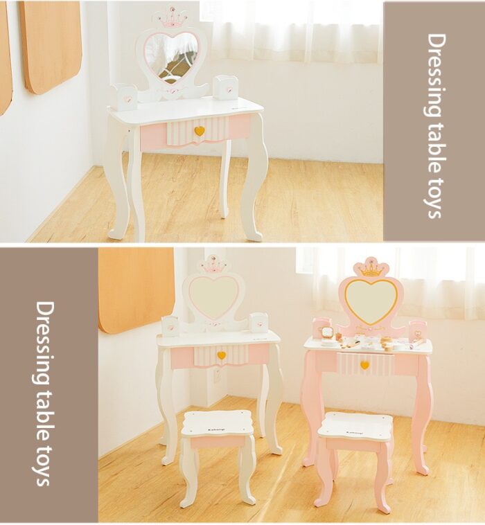 Vanity Table - Dresser With Heart Shape - Image 7