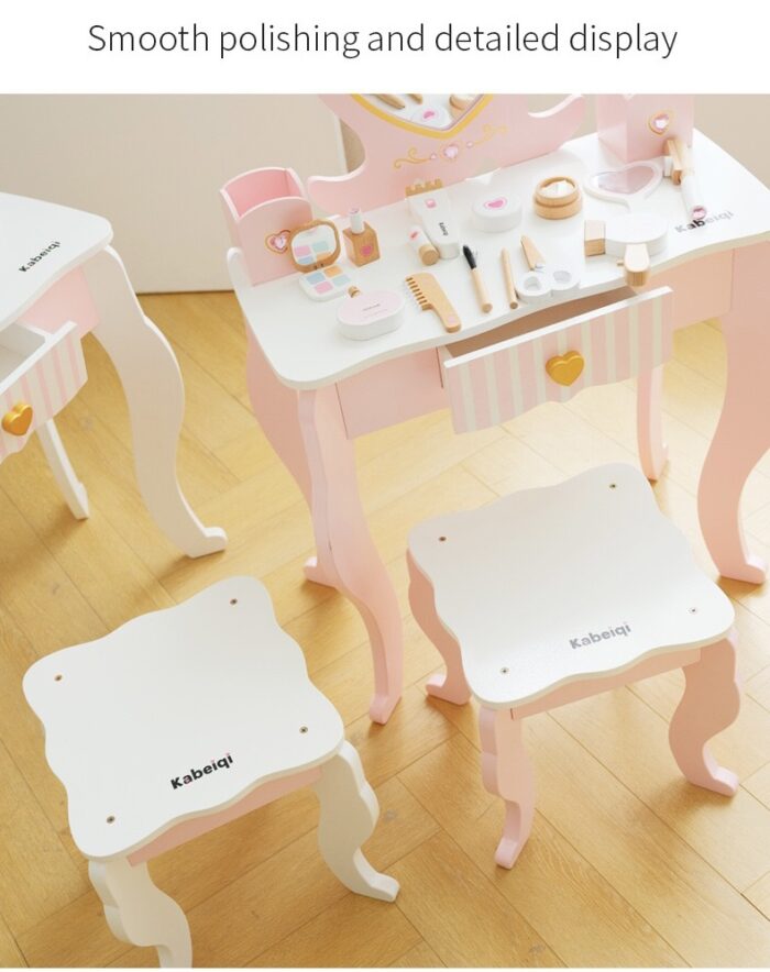 Vanity Table - Dresser With Heart Shape - Image 4