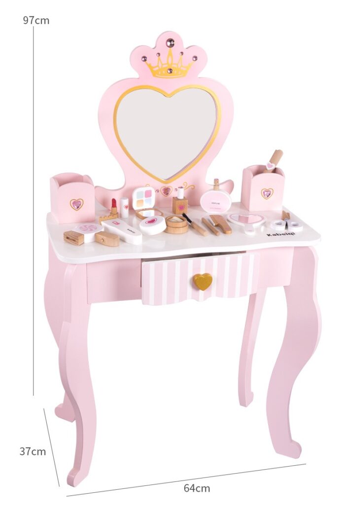 Vanity Table - Dresser With Heart Shape - Image 2