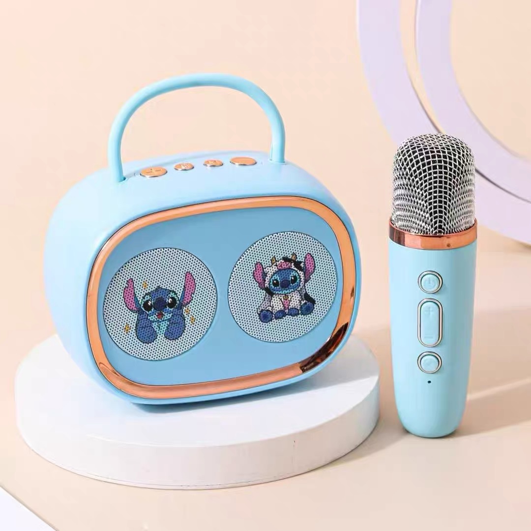 IMG_5093 Microphone With Speaker - Stitch - Oval Design - Image 1