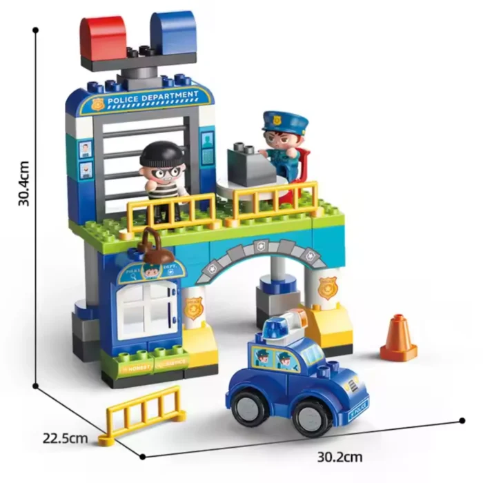 Feelo Building Blocks - Mini Police Station 65 Pcs - Image 2