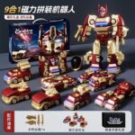 Onshine - Transformers Magnetic Assembly Optimus Prime - Red Set