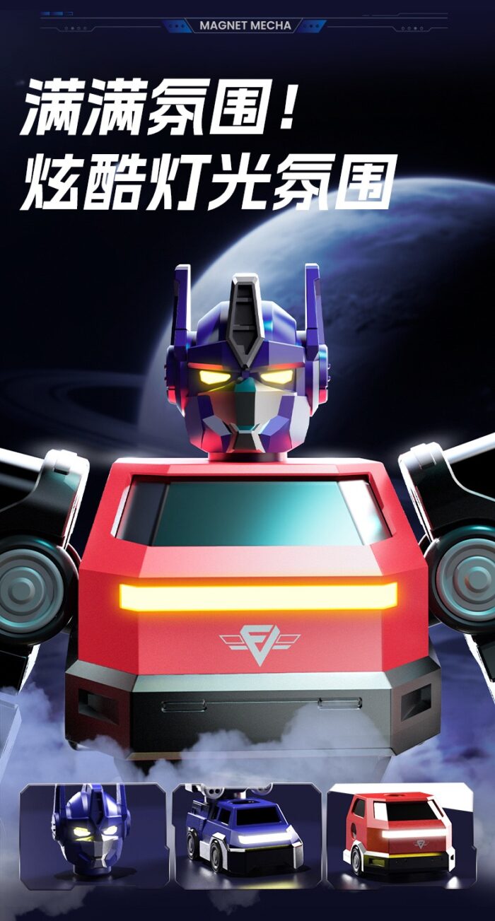 Onshine Transformers Magnetic Assembly Optimus Prime - Blue Color - Image 6