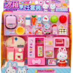 Pink Rabbit Fridge Kitchen Set