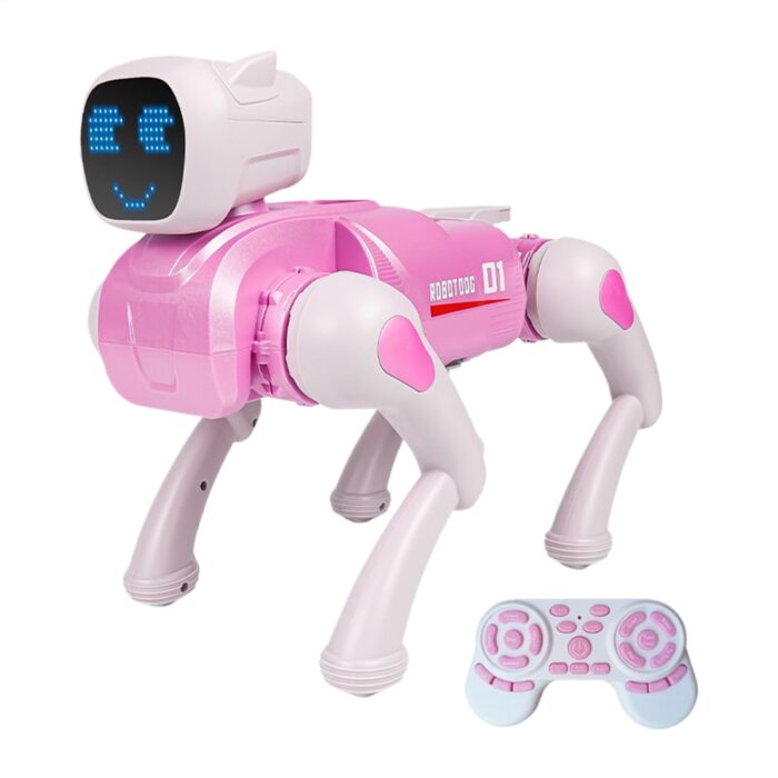 AI Bionic Intelligent Mechanical Dog - Pink - Image 2