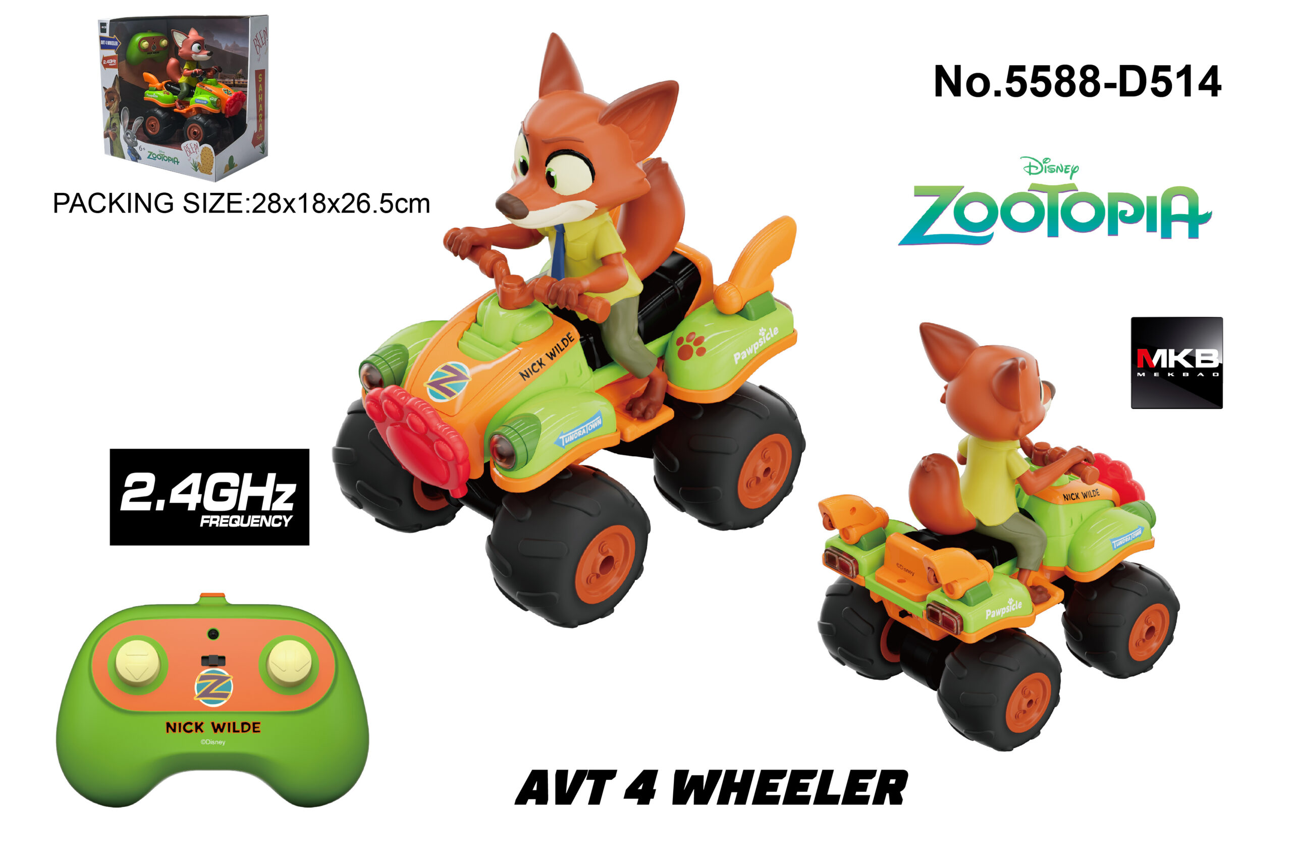 IMG_7166 Disney R/C Zootopia - Nick - AVT 4 Wheeler - Image 1