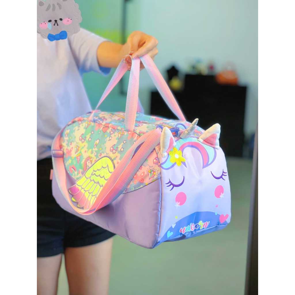 IMG_7243 (1) Travel Bag - Purple Unicorn - Image 1
