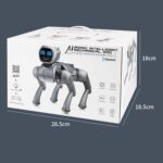 AI Bionic Intelligent Mechanical Dog - Silver - Image 3