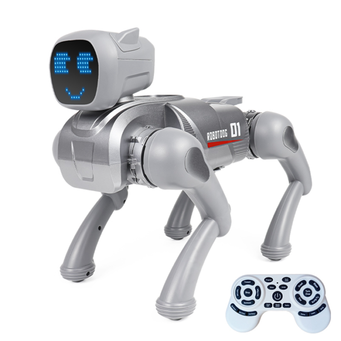 AI Bionic Intelligent Mechanical Dog - Silver - Image 2