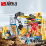 Five Stars Building Blocks - Engineer - Transformer Construction Truck - 91 Pcs