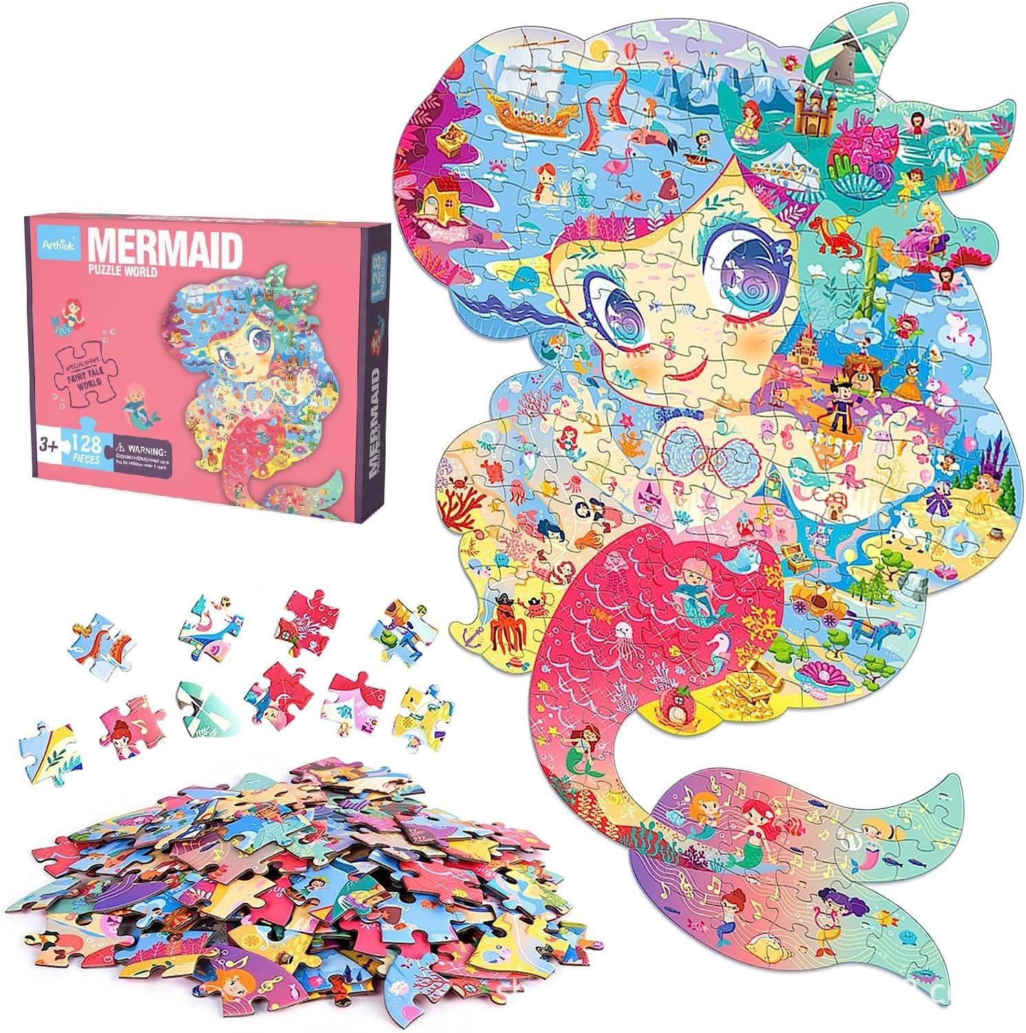IMG_8222 Art Think Puzzle - Mermaid - 128 Pcs - Image 1