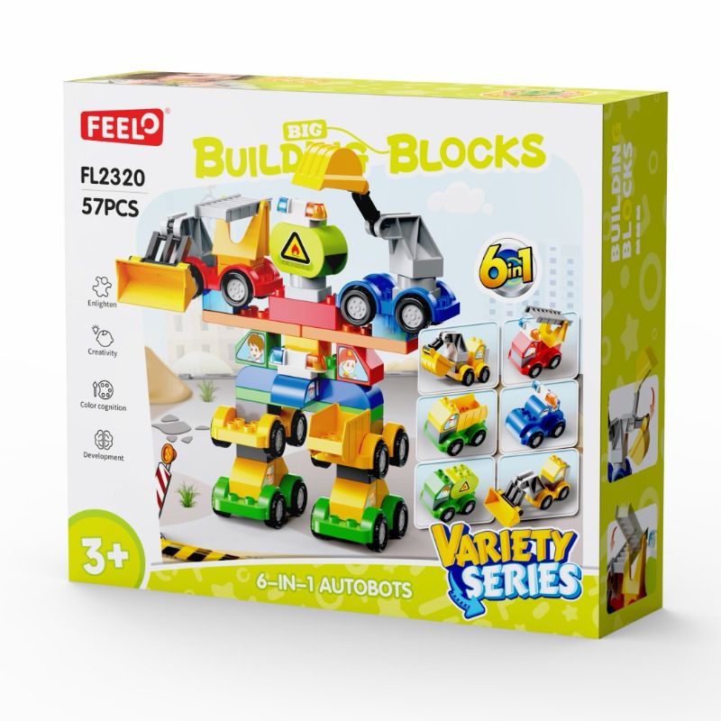 b72cb528-4c77-4d83-b749-b7b828b65653 Feelo Building Blocks - 6 in 1 Autobots 57 Pcs - Image 1