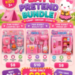 Pink Rabbit Play & Pretend Bundle