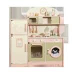 Wooden Kitchen - One Elephant Pastel Pink & Green Refrigerator Kitchen