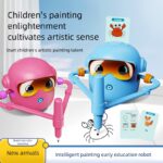 Smart Painting Early Education Robot - 2nd Generation - Pink - Image 3