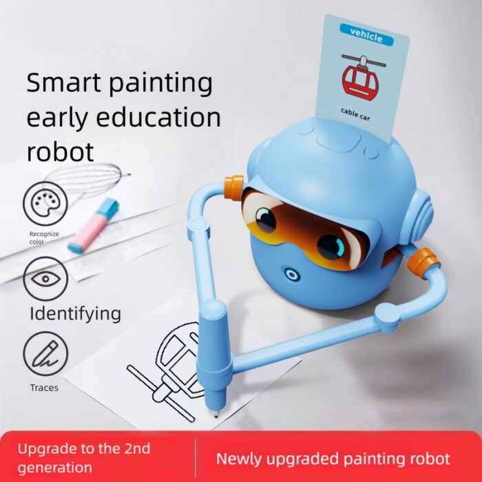 Smart Painting Early Education Robot - 2nd Generation - Blue - Image 2