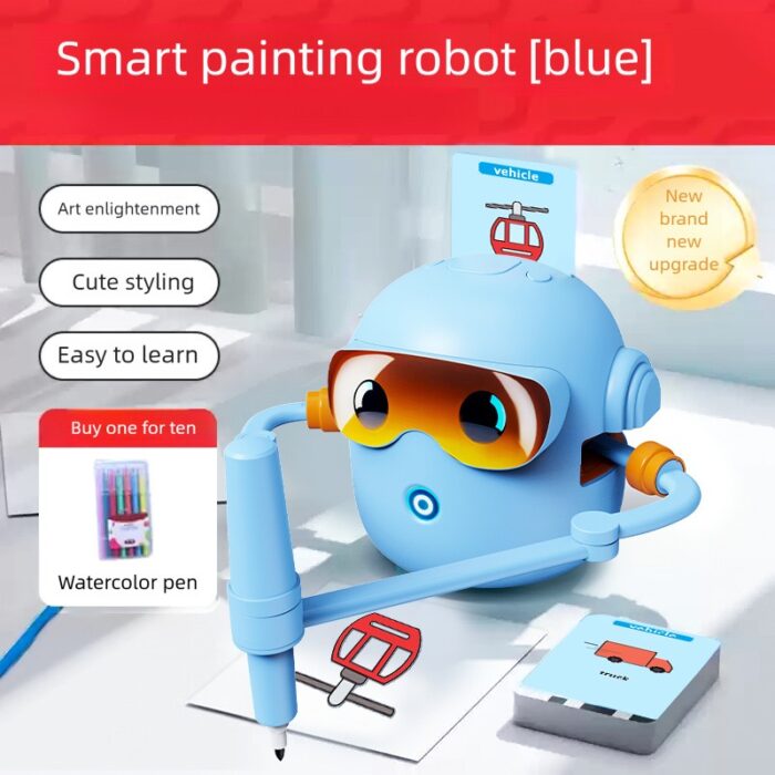Smart Painting Early Education Robot - 2nd Generation - Blue - Image 4
