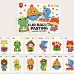 Fur Ball Pasting - Animal Friends