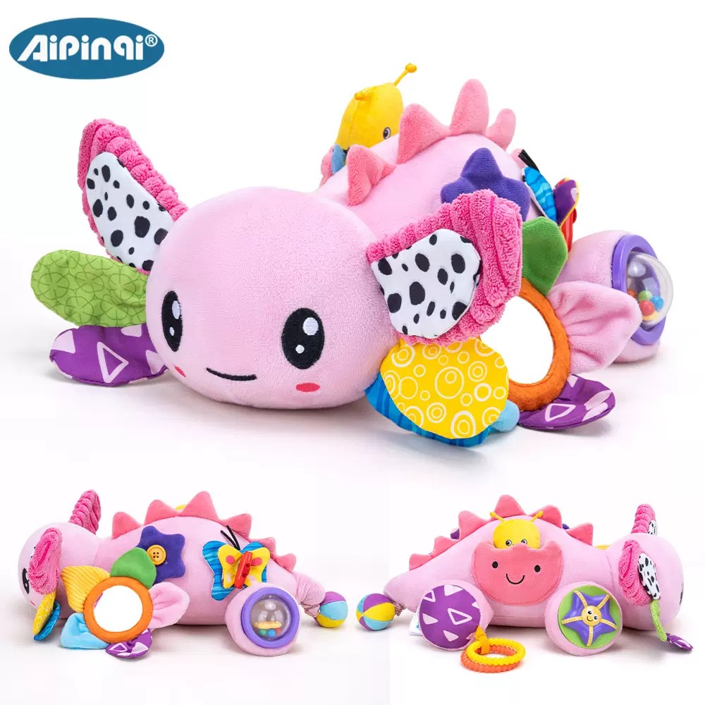IMG_8612 (1) Aipinqi Soft Baby Sensory Axolotl For Tummy Time - Image 1