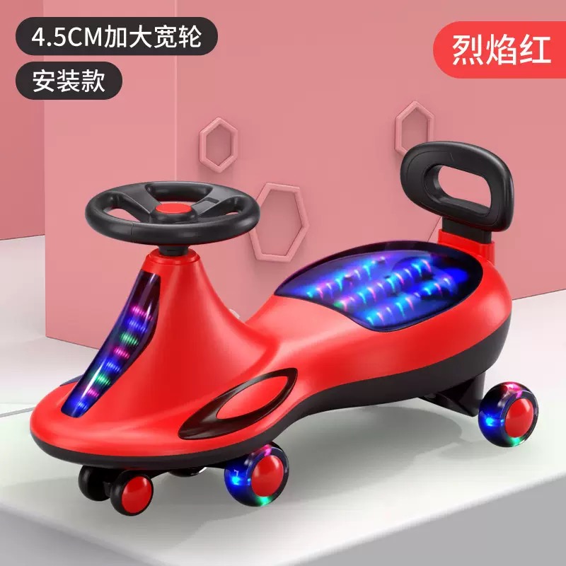 IMG_8629 (1) Scooter With LED Lights & Music - Red - Image 1