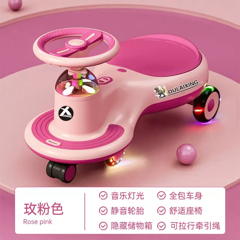 IMG_8645 (1) Scooter - Rose Pink Kids Twist Car - Image 1