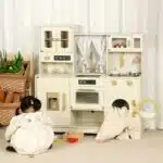 Wooden Kitchen - One Elephant Luxury Cream & Gold Design Kitchen