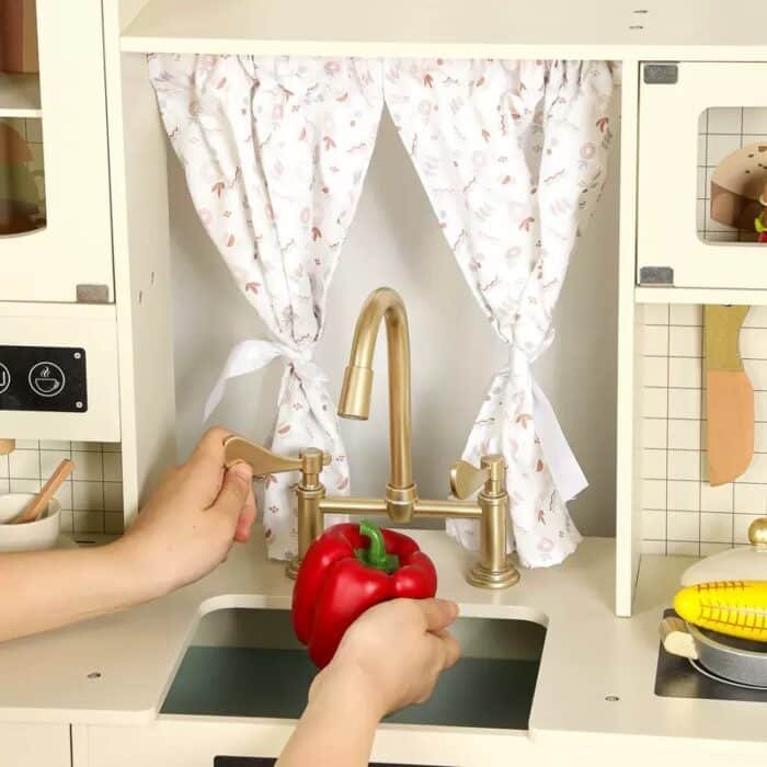 Wooden Kitchen - One Elephant Luxury Cream & Gold Design Kitchen - Image 4