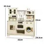 Wooden Kitchen - One Elephant Luxury Cream & Gold Design Kitchen - Image 2