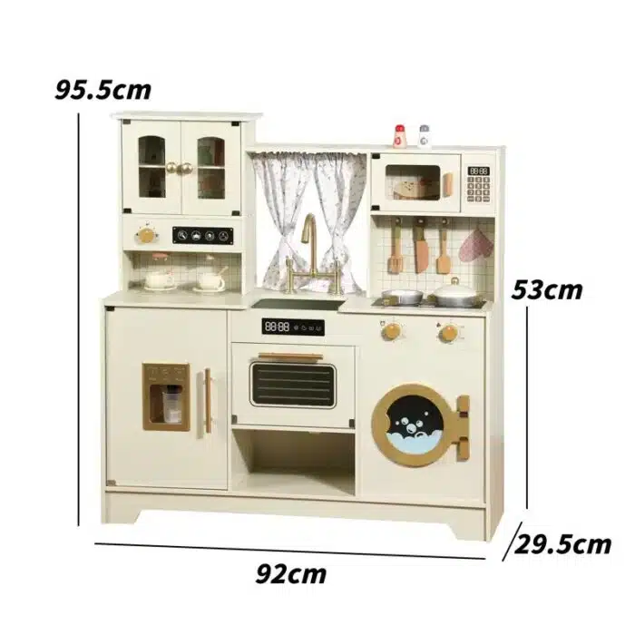 Wooden Kitchen - One Elephant Luxury Cream & Gold Design Kitchen - Image 2