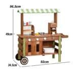 Wooden Kitchen - One Elephant Outdoor Mud Kitchen & Food Stall
