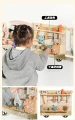 Wall Game - One Elephant Montessori 5-in-1 Wooden Train Activity Panel - Image 3