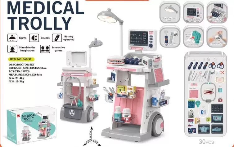 IMG_9635 (1) Medical Trolley Doctor & Dentist Playset - Image 1