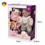 Baby Doll 16-Inch - Gray & White Clothes - Wanderlong