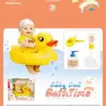 Baby Doll Bath Time Play With Duck - Wanderlong