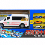 Ambulance Race Track Trail With Cars