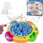 Electrical Roatating Fishing Game - Yellow