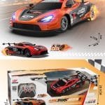 McLaren Fire Stone Wheel Drift RC Coupe Sports Car - RED
