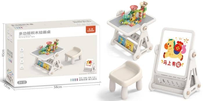 3-in-1 Multifunctional Kids Activity Table & Chair Set - Image 3
