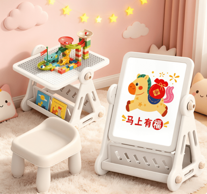 3-in-1 Multifunctional Kids Activity Table & Chair Set - Image 2
